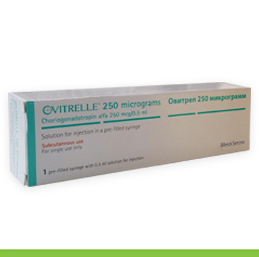 Ovidrel (Choriogonadotropin Alfa) injection 250mcg Trgger - Brand medication available from IVF Pharmacy